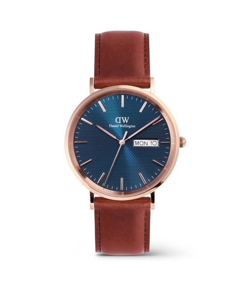 Daniel Wellington(ダニエルウェリントン)の「Classic Day Display 本革 40MM シルバー/ローズゴール(アナログ腕時計・メンズ・ピンクゴールド/シルバー/ゴールド系その他・40mm)」の8枚目の写真