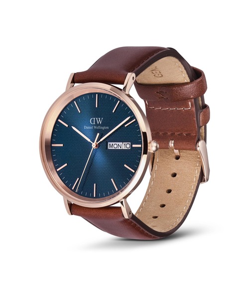 Daniel Wellington(ダニエルウェリントン)の「Classic Day Display 本革 40MM シルバー/ローズゴール(アナログ腕時計・メンズ・ピンクゴールド/シルバー/ゴールド系その他・40mm)」の9枚目の写真