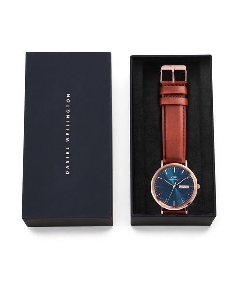 Daniel Wellington(ダニエルウェリントン)の「Classic Day Display 本革 40MM シルバー/ローズゴール(アナログ腕時計・メンズ・ピンクゴールド/シルバー/ゴールド系その他・40mm)」の16枚目の写真