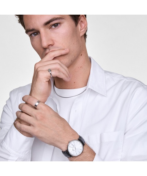 Daniel Wellington(ダニエルウェリントン)の「Classic Day Display 本革 40MM シルバー/ローズゴール(アナログ腕時計・メンズ・ピンクゴールド/シルバー/ゴールド系その他・40mm)」の21枚目の写真