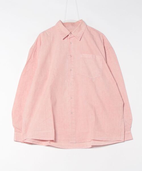a.p.o.v.(エーピーオービー)の「a.p.o.v. ピグメントコットンオーバーサイズスナップボタンシャツ(シャツ/ブラウス・メンズ・ブラウン/ブラック/ピンク・ONESIZE)」の17枚目の写真