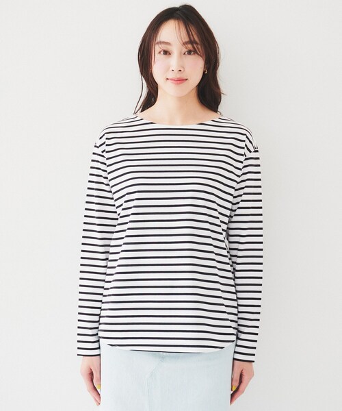 UNTITLED(アンタイトル)の「◆【着回し/首元スッキリ】ボートネック天竺プルオーバー(Tシャツ/カットソー・レディース・ホワイト系5/ホワイト・50/00/02/04/44/48)」の13枚目の写真