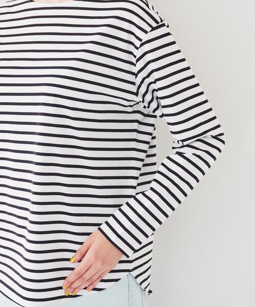 UNTITLED(アンタイトル)の「◆【着回し/首元スッキリ】ボートネック天竺プルオーバー(Tシャツ/カットソー・レディース・ホワイト系5/ホワイト・50/00/02/04/44/48)」の17枚目の写真