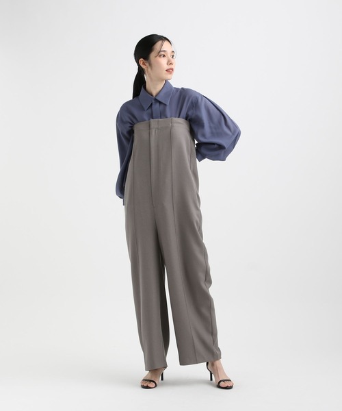 STERNBERG(スタンバーグ)の「ベアトップワイドオールインワン(つなぎ/オールインワン・レディース・グレー/ブラック・MEDIUM/LARGE)」の21枚目の写真