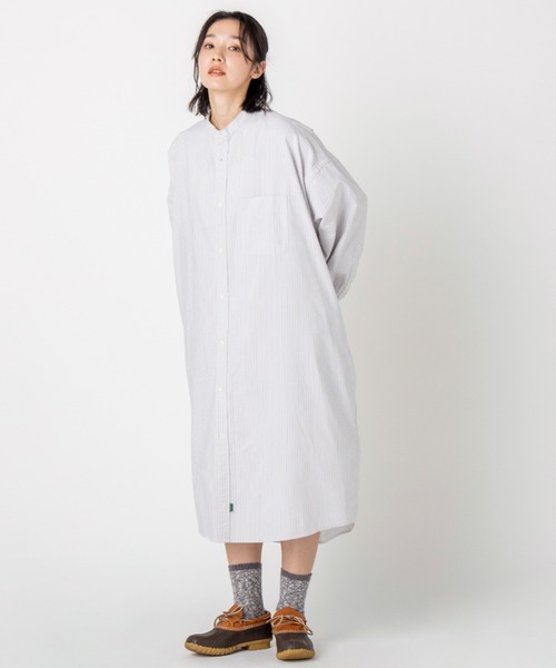 L.L.Bean（エルエルビーン）の「【JAPAN EDITION】オロノ・ロングスリーブ・ロング・シャツ（シャツワンピース・レディース・グリーン系その他/ブルー系その他/ピンク系その他/イエロー系その他・MEDIUM）」の22枚目の写真