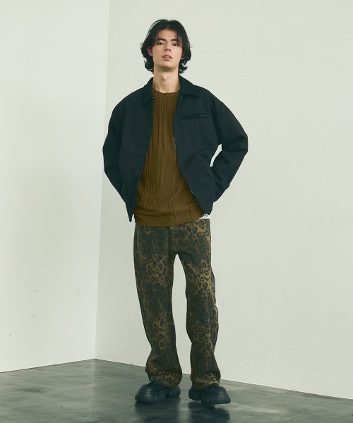 Shoowtime(ショウタイム)の「All over crinkle design long T-shirt / オールオーバークリンクルデザインロングTシャツ(Tシャツ/カットソー・メンズ・ブラウン/ホワイト/ブラック・MEDIUM/LARGE/X-LARGE)」の14枚目の写真