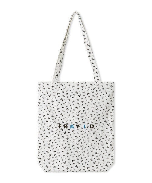 FRAY I.D（フレイアイディー）の「マルチファブリックロゴトートバッグ（トートバッグ・レディース・ピンク/ブラック/ホワイト/ブルー/グリーン・FREE）」の2枚目の写真