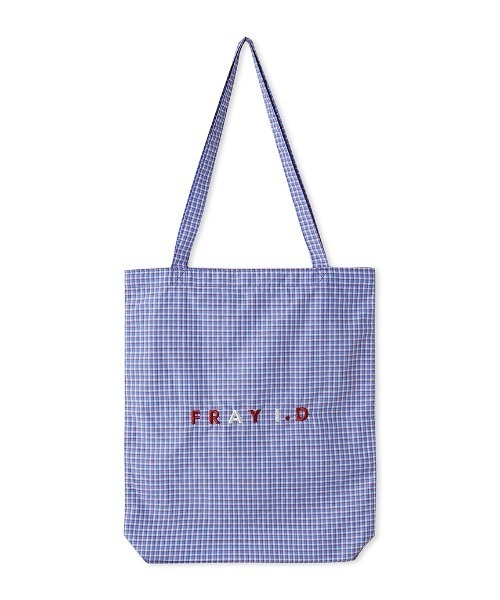 FRAY I.D（フレイアイディー）の「マルチファブリックロゴトートバッグ（トートバッグ・レディース・ピンク/ブラック/ホワイト/ブルー/グリーン・FREE）」の4枚目の写真