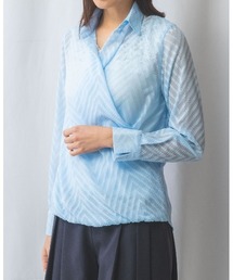 NARACAMICIE | 【NARACAMICIE】ジャガード長袖カシュクール(シャツ/ブラウス)