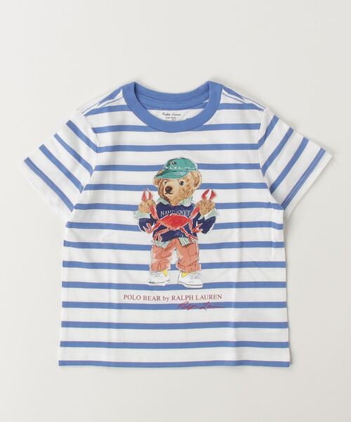 Polo ベア ストライプド コットン ジャージー Tシャツ（その他ベビー