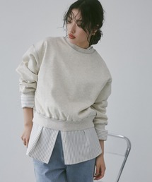 シャイニー糸ステッチ スウェット