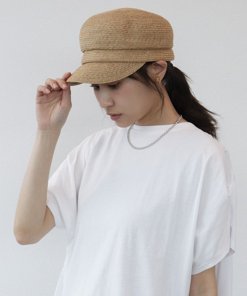 TITE IN THE STORE(ティテ インザ ストア)の「【GOLD PFEIL】ブレードキャスケット(キャスケット・レディース・ベージュ/ブラック・FREE)」の2枚目の写真