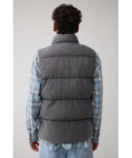 AZUL by moussy（アズールバイマウジー）の「ヴィンテージ中綿ベスト（ダウンベスト・メンズ・ブルー/ブラック・MEDIUM/LARGE）」の8枚目の写真