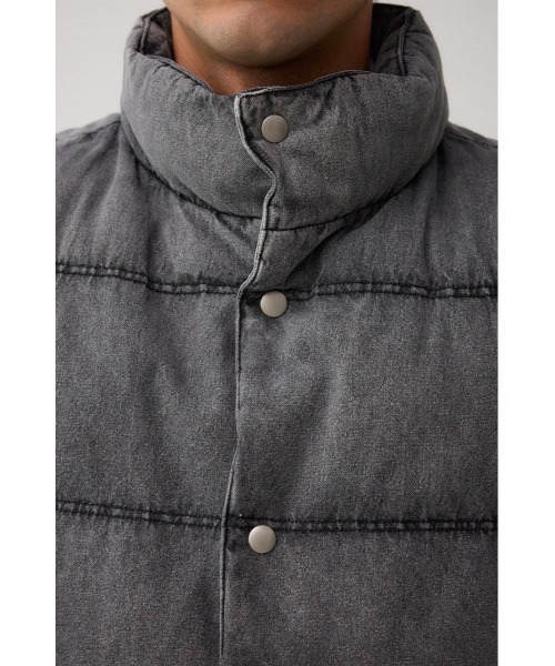 AZUL by moussy（アズールバイマウジー）の「ヴィンテージ中綿ベスト（ダウンベスト・メンズ・ブルー/ブラック・MEDIUM/LARGE）」の9枚目の写真