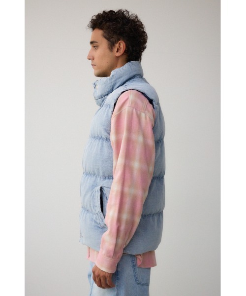AZUL by moussy（アズールバイマウジー）の「ヴィンテージ中綿ベスト（ダウンベスト・メンズ・ブルー/ブラック・MEDIUM/LARGE）」の18枚目の写真