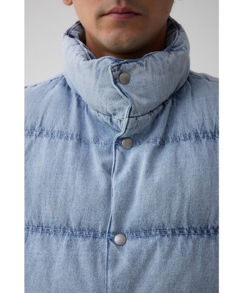 AZUL by moussy（アズールバイマウジー）の「ヴィンテージ中綿ベスト（ダウンベスト・メンズ・ブルー/ブラック・MEDIUM/LARGE）」の20枚目の写真