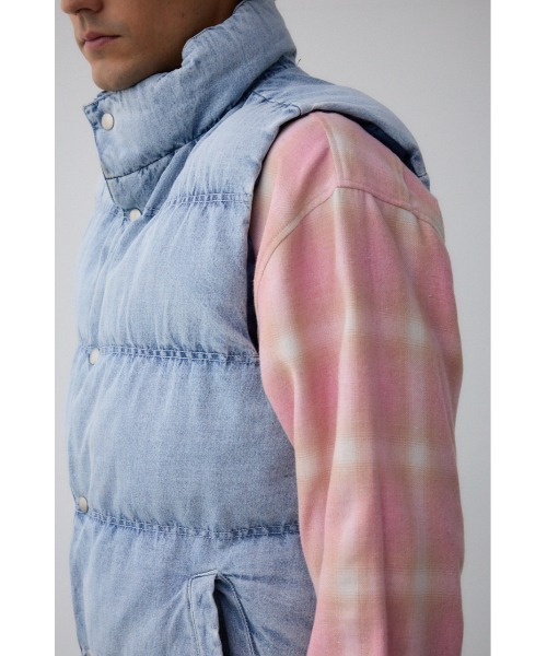 AZUL by moussy（アズールバイマウジー）の「ヴィンテージ中綿ベスト（ダウンベスト・メンズ・ブルー/ブラック・MEDIUM/LARGE）」の21枚目の写真
