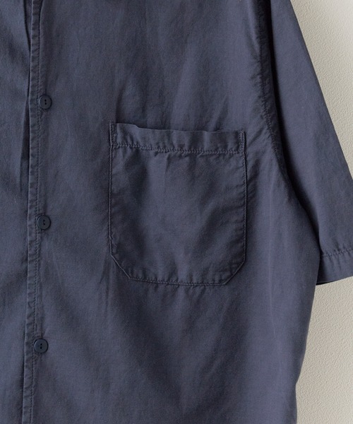 REMI RELIEF(レミレリーフ)の「REMI RELIEF/レミレリーフ コットンシルク アロハシャツS/S(刺繍:フラガール)(シャツ/ブラウス・メンズ・オフホワイト/サックスブルー/ネイビー・M/L/XL)」の12枚目の写真