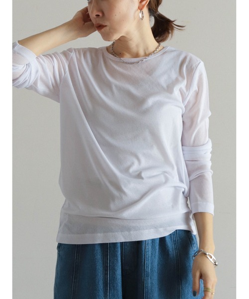 シアーポリ クルーネックロンTEE | NOMBRE IMPAIR