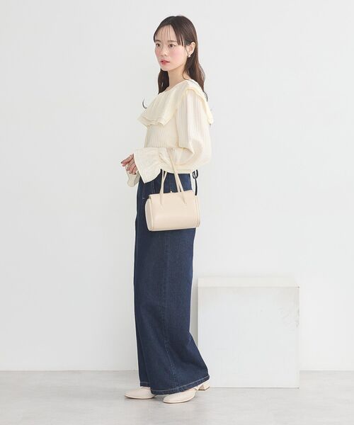 セール】フロントZIPバックレースアップデニム（デニムパンツ）｜earth