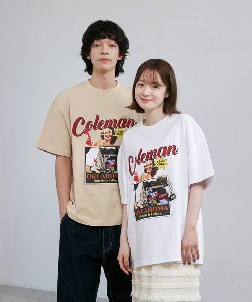 MEDM Tシャツ プリント 油絵 レトロ ロゴ カジュアル 男女兼用 2枚セット レトロな女の子プリントビッグTシャツ（ホワイト