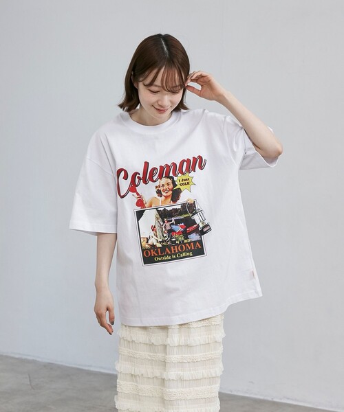COLEMAN（コールマン）の「【Coleman】レトロプリントCOOL Tシャツ（Tシャツ/カットソー・メンズ・ケリーグリーン/ベージュ/ホワイト・XL/L/M/S）」の7枚目の写真