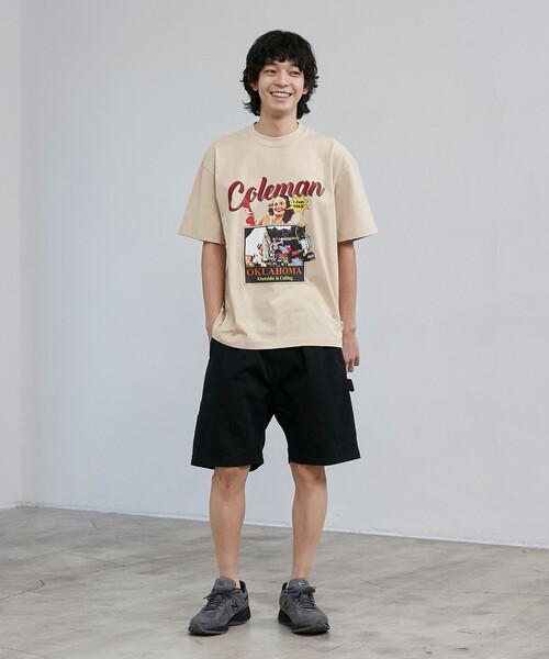 COLEMAN（コールマン）の「【Coleman】レトロプリントCOOL Tシャツ（Tシャツ/カットソー・メンズ・ケリーグリーン/ベージュ/ホワイト・XL/L/M/S）」の14枚目の写真
