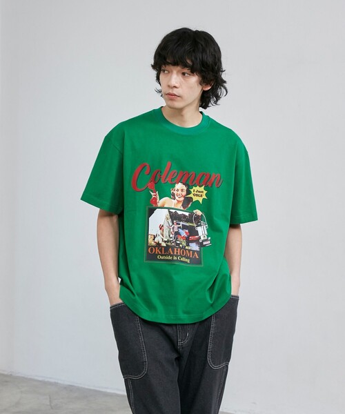 COLEMAN（コールマン）の「【Coleman】レトロプリントCOOL Tシャツ（Tシャツ/カットソー・メンズ・ケリーグリーン/ベージュ/ホワイト・XL/L/M/S）」の15枚目の写真