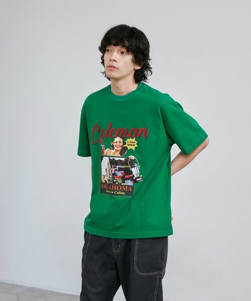 セール】【Coleman】レトロプリントCOOL Tシャツ（Tシャツ