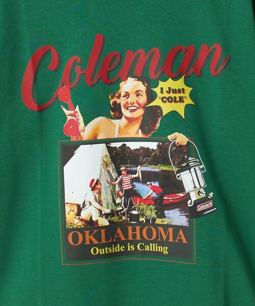 COLEMAN（コールマン）の「【Coleman】レトロプリントCOOL Tシャツ（Tシャツ/カットソー・メンズ・ケリーグリーン/ベージュ/ホワイト・XL/L/M/S）」の22枚目の写真