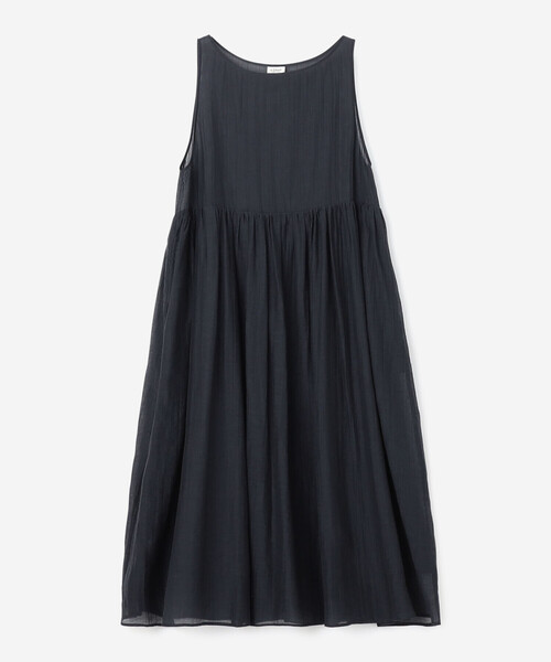 LE GLAZIK（ルグラジック）の「LE GLAZIK | シアー ギャザーワンピース WOMEN（ワンピース・レディース・ダークネイビー/ラベンダー/ブラック・36）」の16枚目の写真