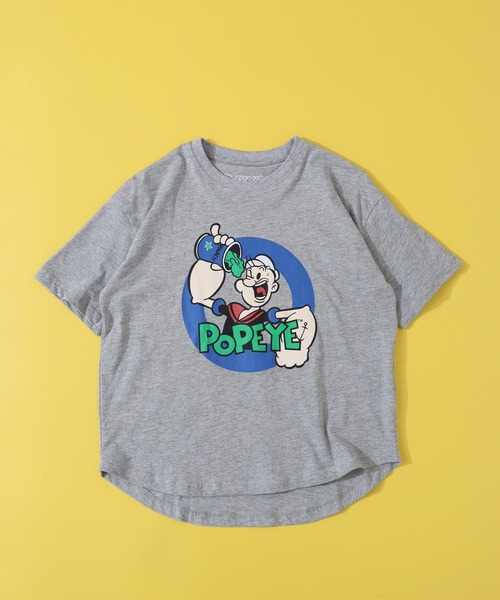 POPEYE(ポパイ)の「POPEYE ポパイオーバー半袖Tシャツ KIDS(Tシャツ/カットソー・キッズ・チャコール/杢グレー/オフホワイト/ブラック/ホワイト系1/ダークグリーン/ベージュ/ネイビー・160/150/140/130)」の22枚目の写真