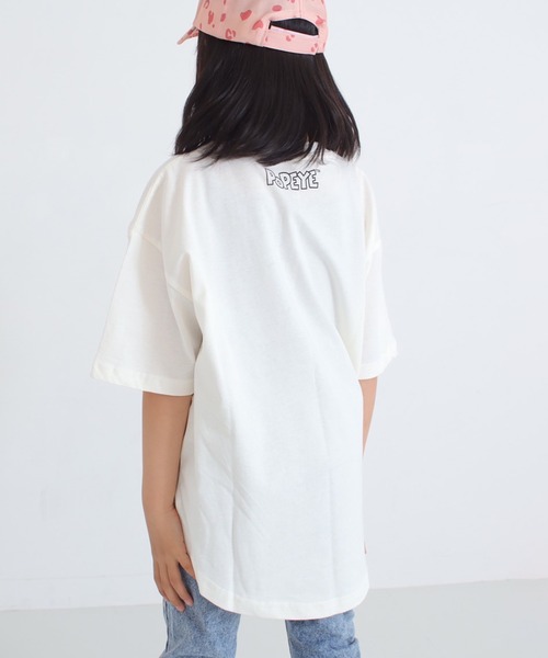POPEYE(ポパイ)の「POPEYE ポパイオーバー半袖Tシャツ KIDS(Tシャツ/カットソー・キッズ・チャコール/杢グレー/オフホワイト/ブラック/ホワイト系1/ダークグリーン/ベージュ/ネイビー・160/150/140/130)」の13枚目の写真