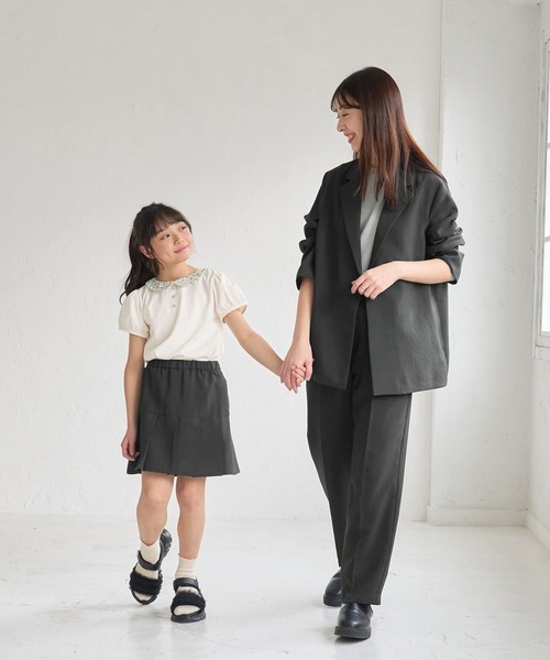 ROPE' PICNIC（ロペピクニック）の「【接触冷感・吸水速乾・防シワ】エフォートレスリラックスジャケット/通勤・セットアップ対応（テーラードジャケット・レディース・ベージュ/ライトグレー/チャコールグレー・38）」の22枚目の写真