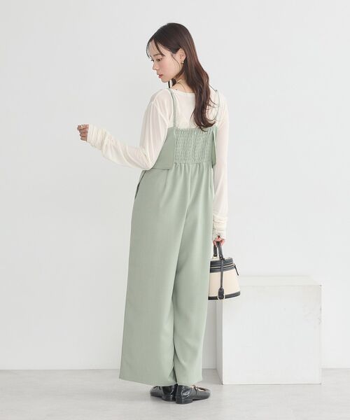 earth music&ecology(アースミュージックアンドエコロジー)の「シャーリングスリーブシアープルオーバー(Tシャツ/カットソー・レディース・ブラック/グレー/アイボリー/ラベンダー/レモンイエロー・FREE)」の16枚目の写真