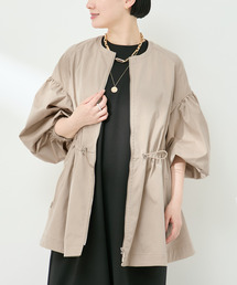 美品★ヴェルメイユパーイエナ mosser ノーカラー　バッグベルト　コート 美品☆ヴェルメイユパーイエナ mosser ノーカラー バッグベルト