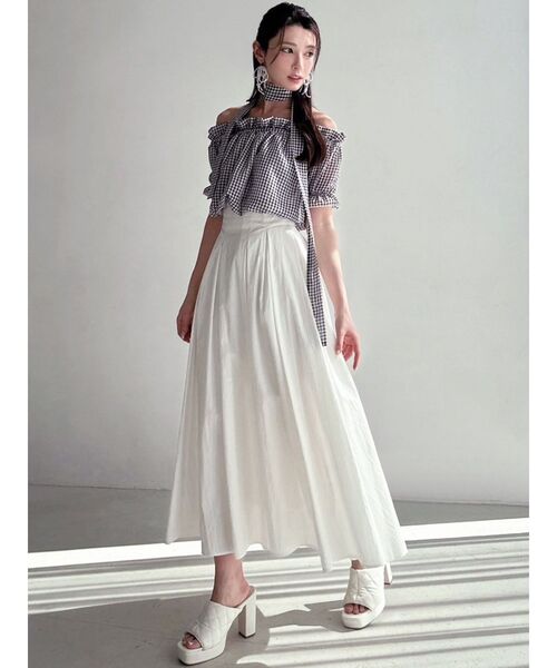 RESEXXY（リゼクシー）の「チョーカーコンビブラウス（シャツ/ブラウス・レディース・その他1/ホワイト/ピンク・FREE）」の6枚目の写真