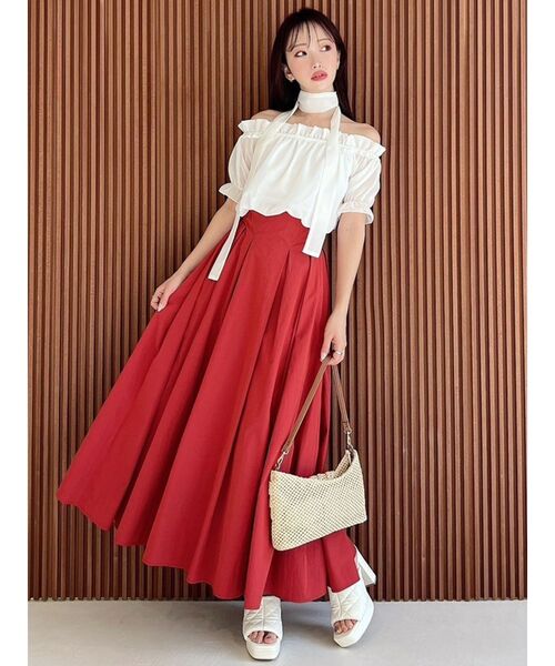 RESEXXY（リゼクシー）の「チョーカーコンビブラウス（シャツ/ブラウス・レディース・その他1/ホワイト/ピンク・FREE）」の10枚目の写真