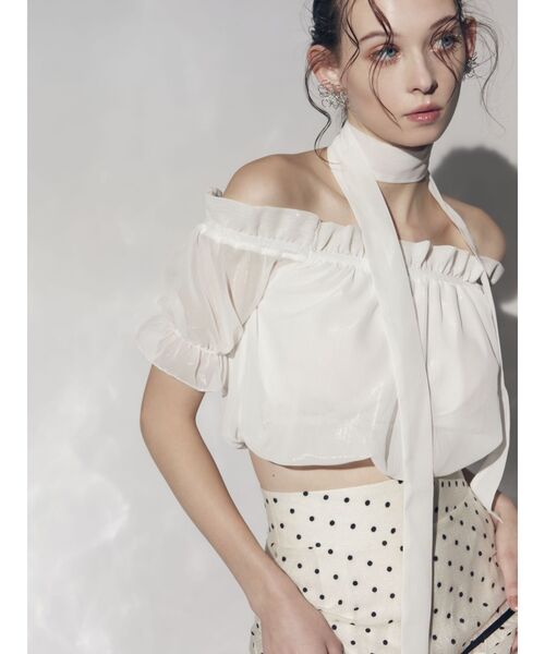 RESEXXY（リゼクシー）の「チョーカーコンビブラウス（シャツ/ブラウス・レディース・その他1/ホワイト/ピンク・FREE）」の20枚目の写真