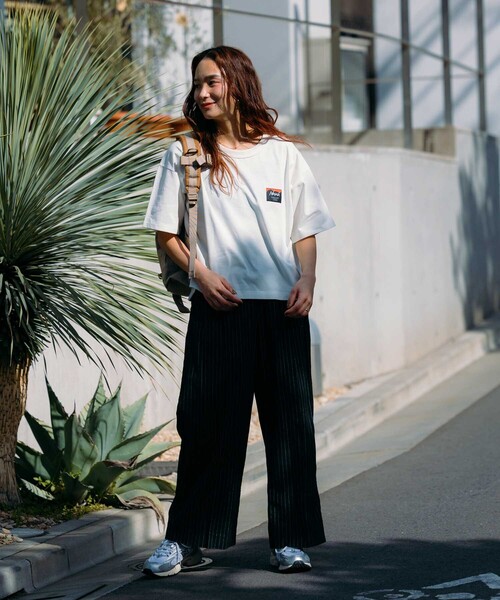 FREAK'S STORE(フリークスストア)の「NANGA × FREAK'S STORE/ナンガ 別注 エコハイブリット ボックスシルエットTシャツ(Tシャツ/カットソー・レディース・ブラック/ホワイト・フリ-)」の3枚目の写真