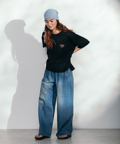 FREAK'S STORE(フリークスストア)の「NANGA × FREAK'S STORE/ナンガ 別注 エコハイブリット ボックスシルエットTシャツ(Tシャツ/カットソー・レディース・ブラック/ホワイト・フリ-)」の12枚目の写真