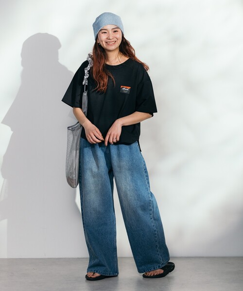 FREAK'S STORE(フリークスストア)の「NANGA × FREAK'S STORE/ナンガ 別注 エコハイブリット ボックスシルエットTシャツ(Tシャツ/カットソー・レディース・ブラック/ホワイト・フリ-)」の13枚目の写真