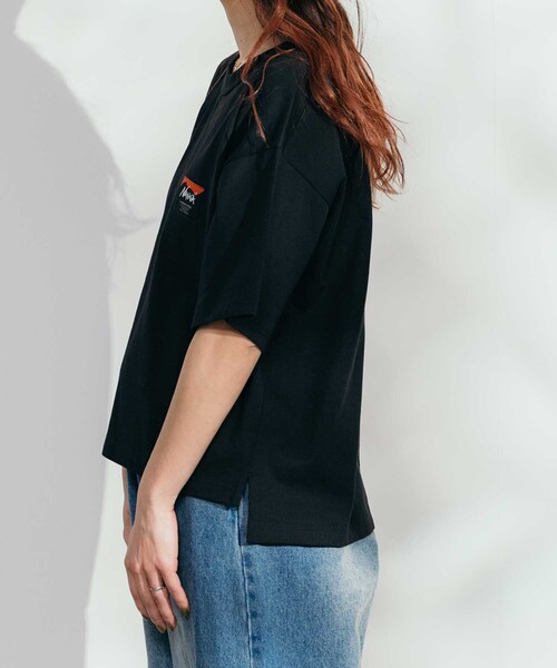 FREAK'S STORE(フリークスストア)の「NANGA × FREAK'S STORE/ナンガ 別注 エコハイブリット ボックスシルエットTシャツ(Tシャツ/カットソー・レディース・ブラック/ホワイト・フリ-)」の20枚目の写真