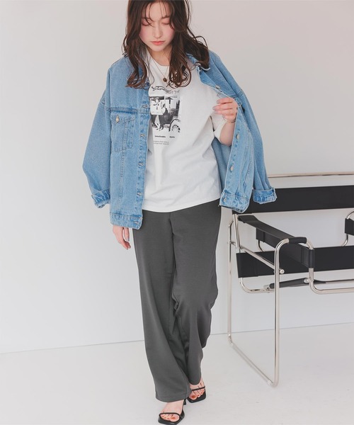 titivate(ティティベイト)の「細見えカットイージーパンツ(その他パンツ・レディース・ブラック/ライトグレー/チャコール/ベージュ・SP/S/M/MT/L)」の15枚目の写真