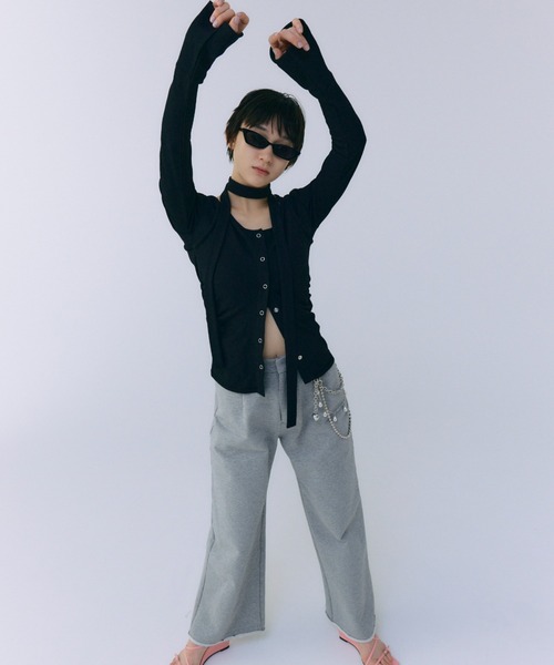 トップス josemoon scarf choker tops SCARF CHOKER TOPS/スカーフチョーカートップス（Tシャツ