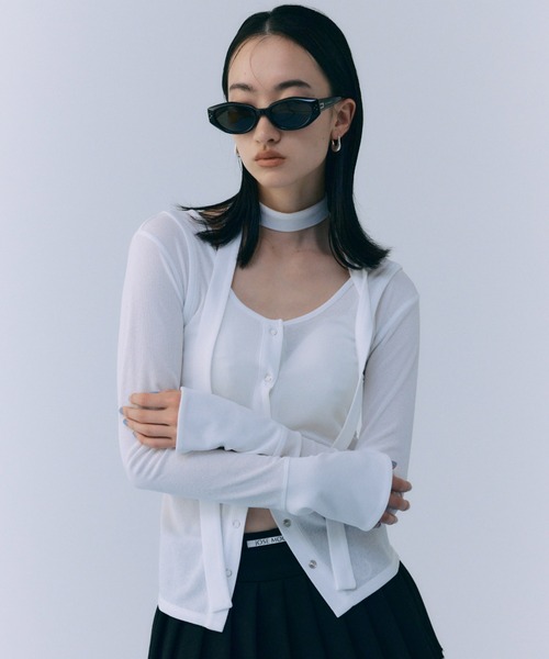 andmary wink choker tops black