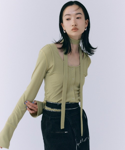 SCARF CHOKER TOPS/スカーフチョーカートップス（Tシャツ