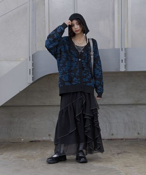 PAGEBOY（ページボーイ）の「ヴィンテージテレコFITキャミ【ショートとロング選べる丈感】（キャミソール・レディース・チャコールグレー/ライトピンク・SMALL/MEDIUM）」の3枚目の写真