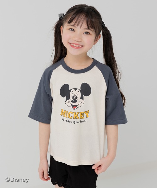 セール】〈ディズニー〉ミッキーマウス/ラグラン半袖Tシャツ（Tシャツ