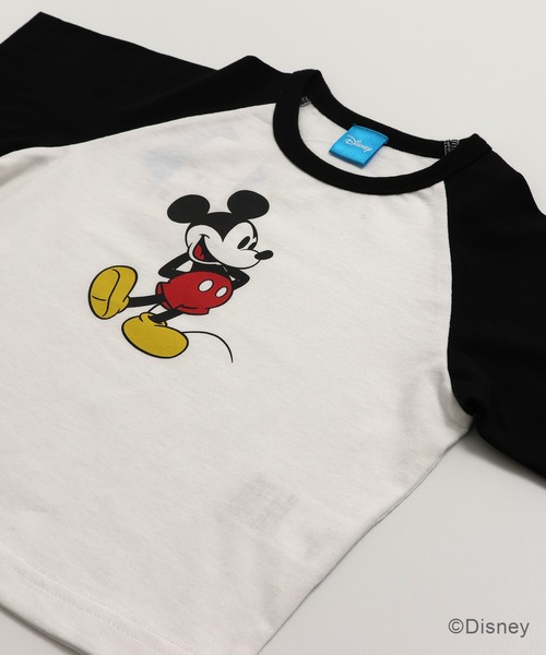 希少 70s Disney　ディズニー　ミッキーマウス　ラグラン Tシャツ セール】〈ディズニー〉ミッキーマウス/ラグラン半袖Tシャツ（T